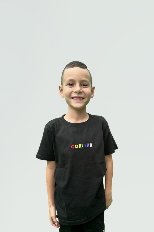 Coal Tar Letter T-Shirt Kids